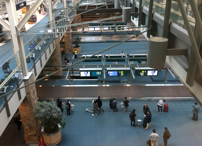 There are two terminals in Vancouver Airport.